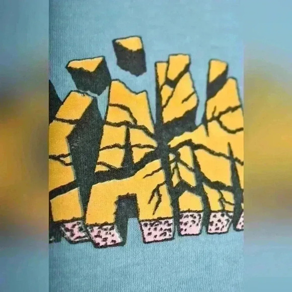 Vintage 1988 HULK HOGAN Blue Turquoise Hulkamania WWF T-Shirt Youth Large Canada - Picture 5 of 7